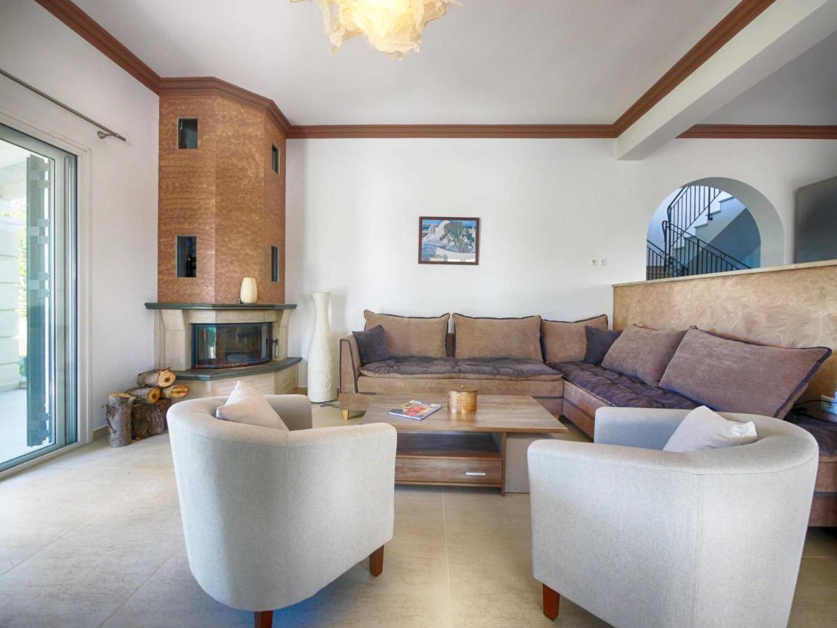 Villa Afionas - 3 Minutes From The Beach With Heated Eco-Pool And Sunset View Exterior foto